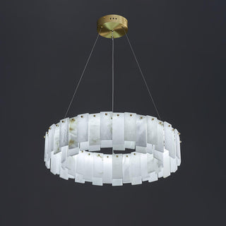 Celestial Alabaster Round Chandelier Arkstarhome