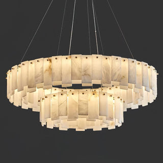 Celestial Alabaster Round Chandelier Arkstarhome