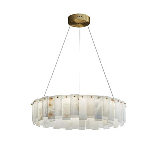 Celestial Alabaster Round Chandelier Arkstarhome