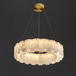 Celestial Alabaster Round Chandelier Arkstarhome