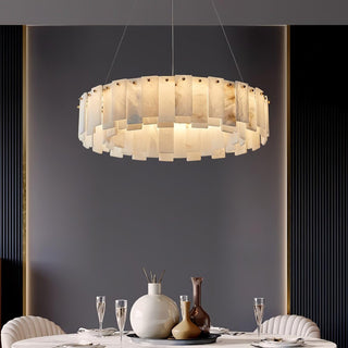Celestial Alabaster Round Chandelier Arkstarhome