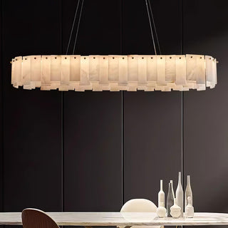Celestial Alabaster Round Chandelier Arkstarhome