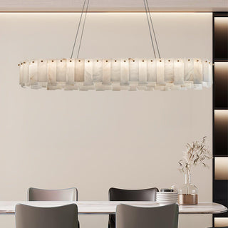 Celestial Alabaster Round Chandelier Arkstarhome