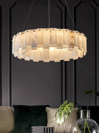 Celestial Alabaster Round Chandelier Arkstarhome