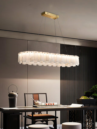 Celestial Alabaster Round Chandelier Arkstarhome