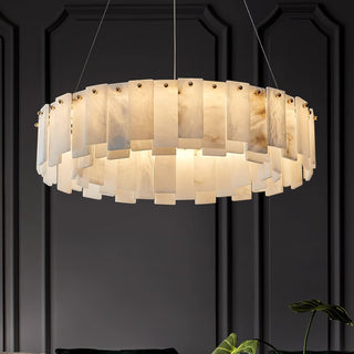 Celestial Alabaster Round Chandelier Arkstarhome