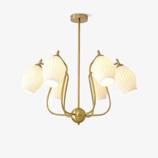 Ceramic Ribbed Chandelier Arkstarhome
