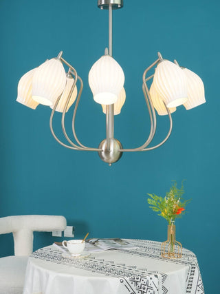 Ceramic Ribbed Chandelier Arkstarhome