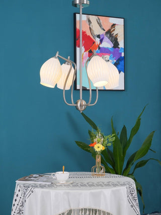 Ceramic Ribbed Chandelier Arkstarhome