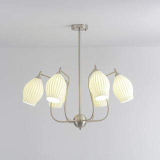 Ceramic Ribbed Chandelier Arkstarhome