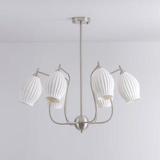 Ceramic Ribbed Chandelier Arkstarhome