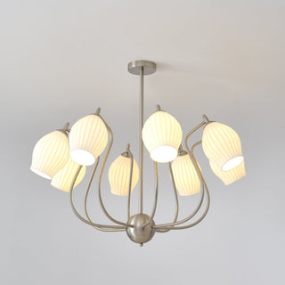 Ceramic Ribbed Chandelier Arkstarhome