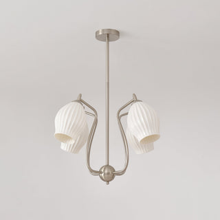 Ceramic Ribbed Chandelier Arkstarhome