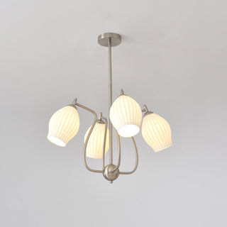 Ceramic Ribbed Chandelier Arkstarhome