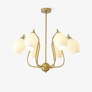 Ceramic Ribbed Chandelier Arkstarhome
