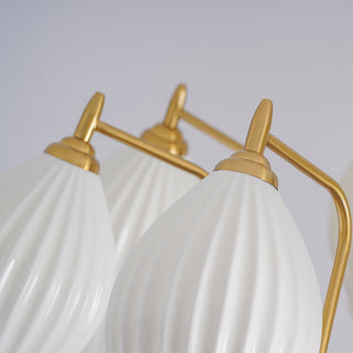 Ceramic Ribbed Chandelier Arkstarhome