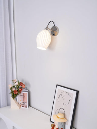 Ceramic Ribbed Wall light Arkstarhome