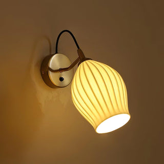 Ceramic Ribbed Wall light Arkstarhome