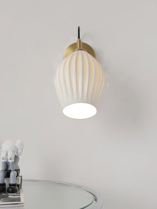 Ceramic Ribbed Wall light Arkstarhome