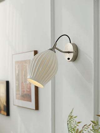 Ceramic Ribbed Wall light Arkstarhome