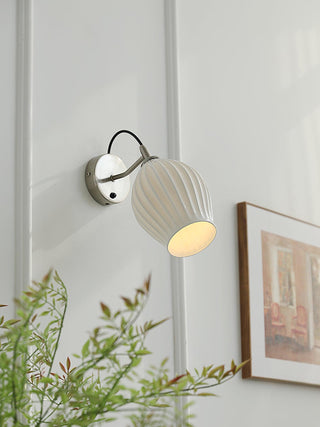Ceramic Ribbed Wall light Arkstarhome