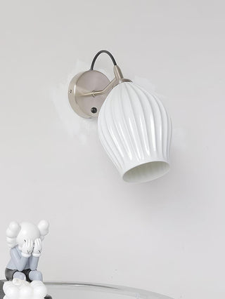 Ceramic Ribbed Wall light Arkstarhome