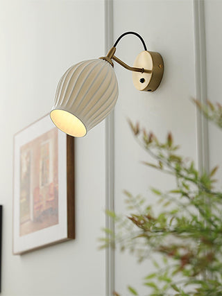 Ceramic Ribbed Wall light Arkstarhome