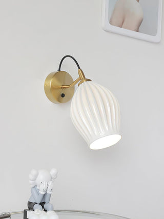Ceramic Ribbed Wall light Arkstarhome