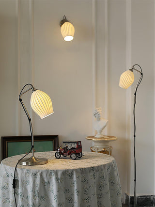 Ceramic Ribbed Wall light Arkstarhome