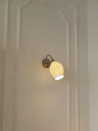 Ceramic Ribbed Wall light Arkstarhome