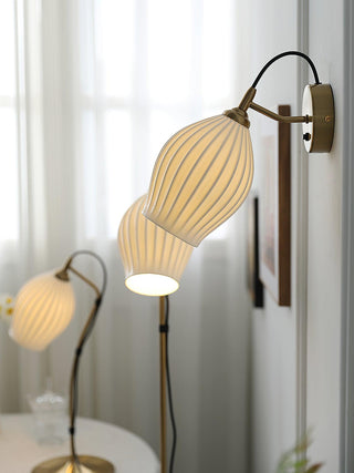 Ceramic Ribbed Wall light Arkstarhome