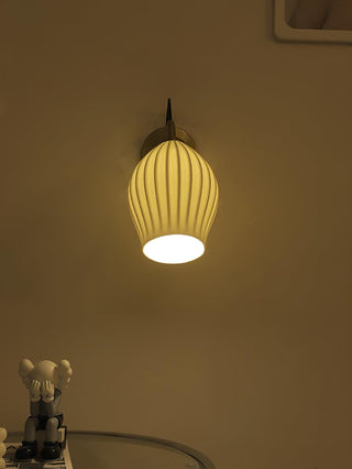 Ceramic Ribbed Wall light Arkstarhome