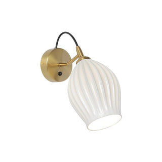 Ceramic Ribbed Wall light Arkstarhome