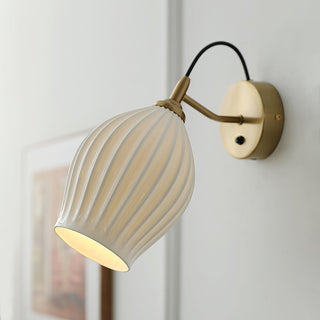 Ceramic Ribbed Wall light Arkstarhome
