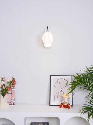 Ceramic Ribbed Wall light Arkstarhome