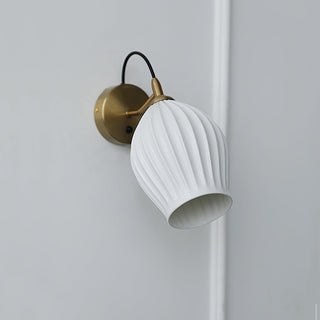 Ceramic Ribbed Wall light Arkstarhome