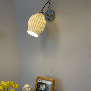 Ceramic Ribbed Wall light Arkstarhome