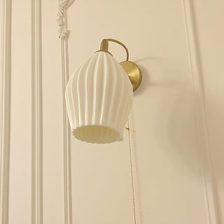 Ceramic Ribbed Wall light Arkstarhome