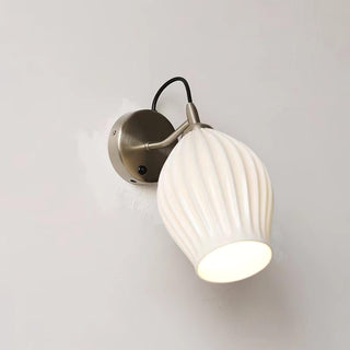 Ceramic Ribbed Wall light Arkstarhome