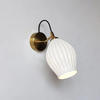 Ceramic Ribbed Wall light Arkstarhome