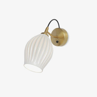 Ceramic Ribbed Wall light Arkstarhome