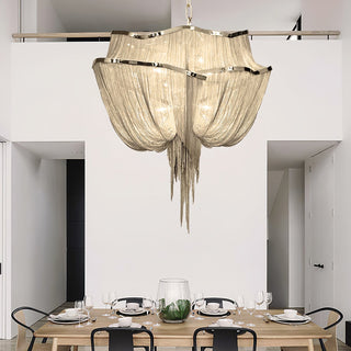 Chains Shimmering Chandelier Arkstarhome