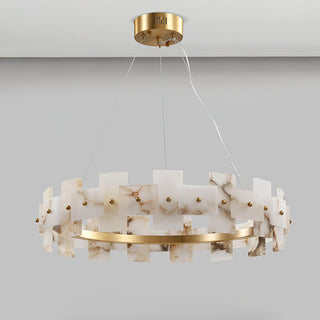 Alabaster Halo Chandelier Arkstarhome