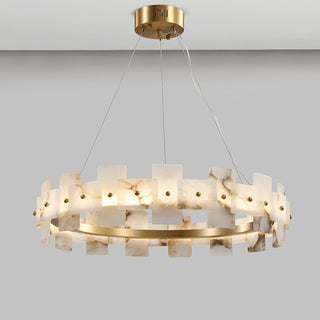 Alabaster Halo Chandelier Arkstarhome