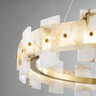 Alabaster Halo Chandelier Arkstarhome