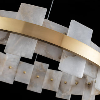 Alabaster Halo Chandelier Arkstarhome