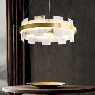 Alabaster Halo Chandelier Arkstarhome