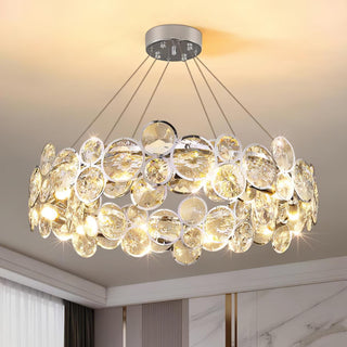 Chrome Round Crystal Chandelier Arkstarhome