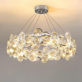 Chrome Round Crystal Chandelier Arkstarhome