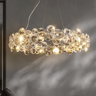 Chrome Round Crystal Chandelier Arkstarhome